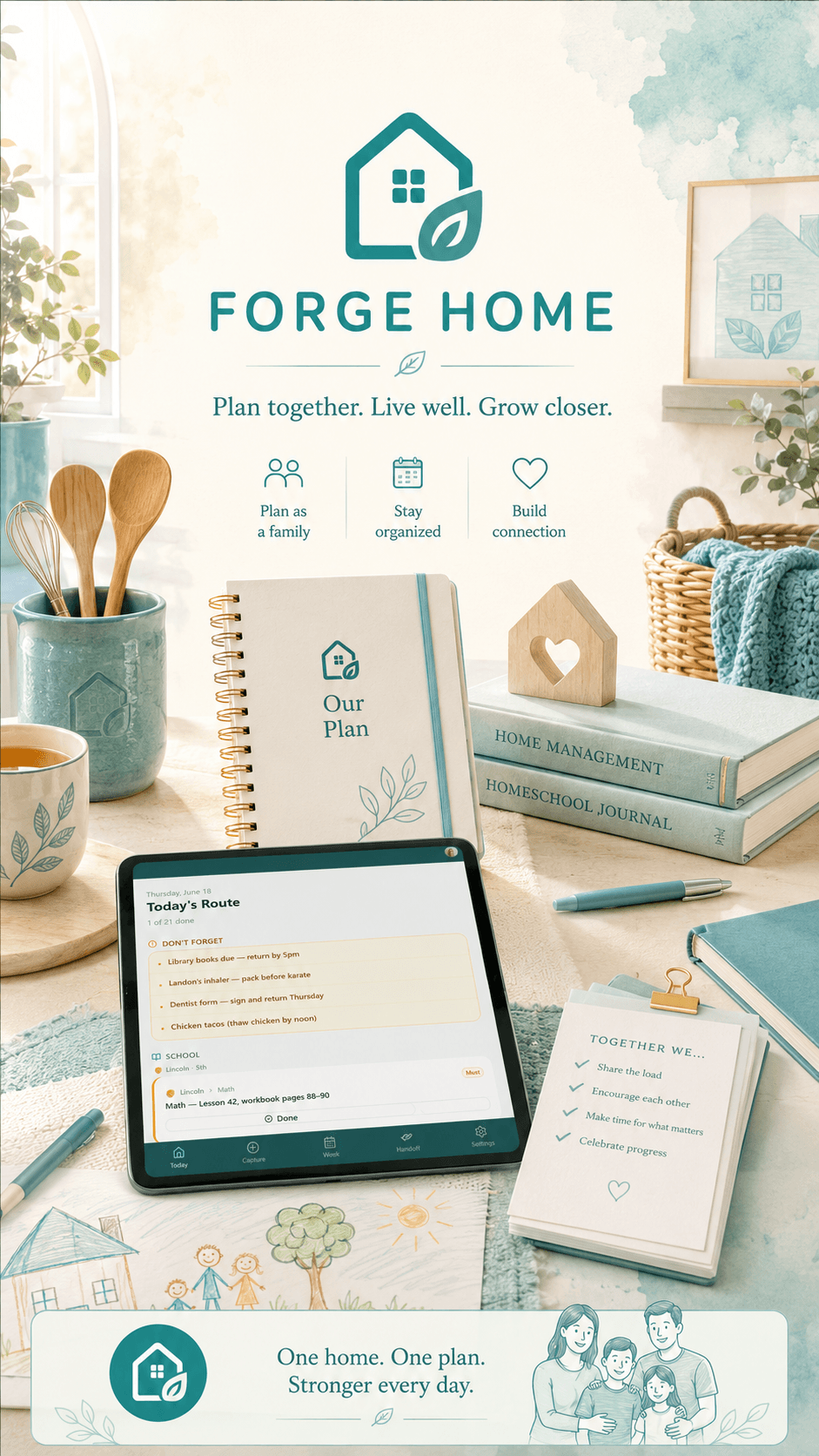 ForgeHome — Plan together. Live well. Grow closer.